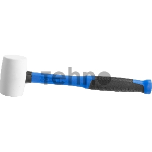 Белая резиновая киянка ЗУБР 20531-230_z02 230г с фиберглассовой рукояткой