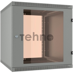 Шкаф коммутационный C3 Solutions WALLBOX LIGHT 6-65 G (NT176962) настенный 6U 600x520мм пер.дв.стекл несъемн.бок.пан. направл.под закл.гайки 30кг серый 470мм 16.5кг 340мм IP20 сталь