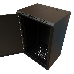 Шкаф коммутационный WRline (WR-TW-2266-SR-RAL9004) настенный 22U 600x600мм пер.дв.металл 2 бок.пан. 60кг черный 520мм 1086мм IP20 сталь, фото 1
