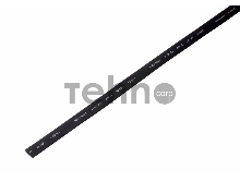 Термоусаживаемая трубка REXANT 7,0/3,5 мм, черная, упаковка 50 шт. по 1 м