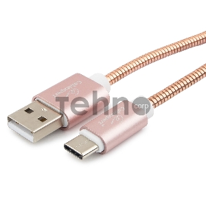 Кабель USB 2.0 Cablexpert CC-G-USBC02Cu-1.8M, AM/Type-C, серия Gold, длина 1.8м, золото, блистер