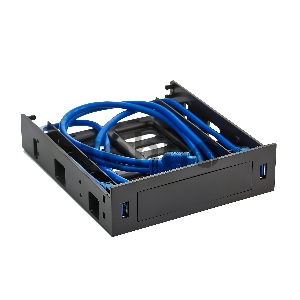 Салазки ExeGate EX280445RUS (переходник) для установки HDD 2.5/3.5  в отсек 5.25 с 2*USB3.0  ExeGate  HD-2U3