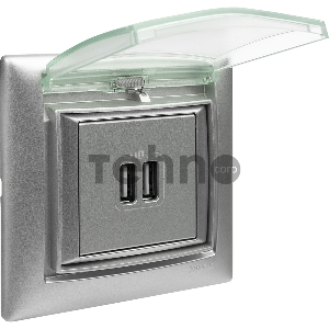 Valena Алюминий Розетка 2-ая USB | 770270 | Legrand Valena Алюминий Розетка 2-ая USB | 770270 | Legrand