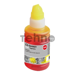 Чернила Cactus CS-GI490Y желтый 100мл для Canon PIXMA G1400, G2400, G3400