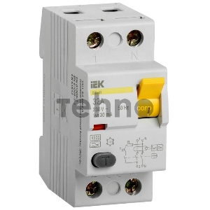 УЗО Iek MDV11-2-032-030 ВД1-63 2Р 32А 30мА тип А ИЭК