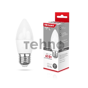 Лампа светодиодная Свеча (CN) 7,5 Вт E27 713 лм 4000 K нейтральный свет REXANT