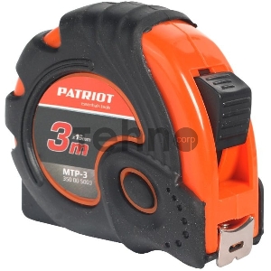 Рулетка PATRIOT MTP-3, ударопрочный корпус, обрезиненная, 3м Рулетка PATRIOT MTP-3, ударопрочный корпус, обрезиненная, 3м