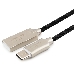 Кабель USB 2.0 Cablexpert CC-P-USBC02Bk-0.5M, AM/Type-C, серия Platinum, длина 0.5м, черный, блистер, фото 2