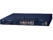 GS-4210-16P2S управляемый коммутатор IPv6/IPv4, 16-Port Managed 802.3at POE+ Gigabit Ethernet Switch + 2-Port 100/1000X SFP (220W)