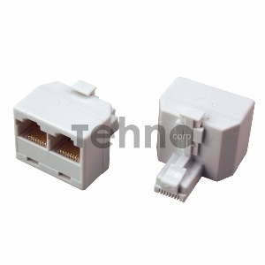 Переходник сетевой LAN, (штекер 8Р8С (Rj-45) -2 гнезда 8Р8С (Rj-45))