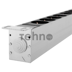 Верт блок розеток Rem-16 с авт. 16А, 20 Shuko, 16A, алюм., 33-48U, колодка