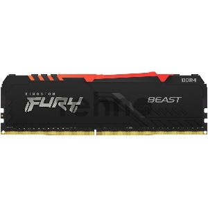 Оперативная память Kingston DRAM 16GB 3200MHz DDR4 CL16 DIMM FURY Beast RGB EAN: 740617319378