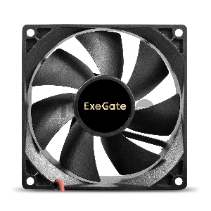 Вентилятор 12В DC ExeGate EX09225S2P (92x92x25 мм, Sleeve bearing (подшипник скольжения), 2pin, 2100RPM, 25dBA)