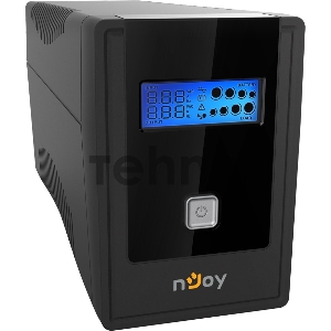 Источник бесперебойного питания nJOY Cadu 650 (эфективная мощьность 360Вт, LCD, ,батарея 7 Ач, 2 евро розетки)