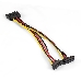 Кабель питания SATA ExeGate EX-CC-SATAM2F-0.15A (15pin M/2x15pinF, угловые разъемы, 0,15м), фото 2