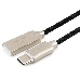 Кабель USB 2.0 Cablexpert CC-P-USBC02Bk-1M, AM/Type-C, серия Platinum, длина 1м, черный, блистер, фото 2