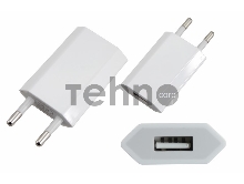Сетевое зарядное устройство iPhone/iPod USB белое (СЗУ) (5 V, 1000 mA) REXANT