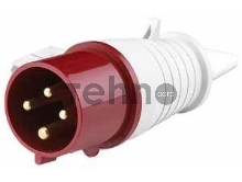Вилка эл. каб. 32А 3P+E 380В тип. роз. 024 IP44 DEKraft 26005DEK