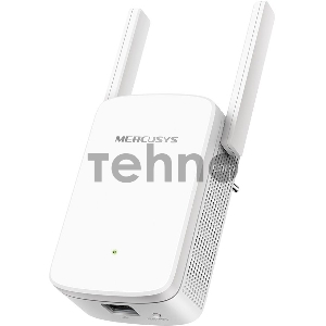 Усилитель сигнала Mercusys ME30 AC1200 Wi-Fi Range Extender, 300 Mbps at 2.4 GHz + 867 Mbps at 5 GHz, 1 x 10/100 LAN, 2× Fixed External Antennas, Wall Plugged, WPS/Reset Button, Signal Indicator, Range Extender/Access Point mode, Adaptive Path Selection