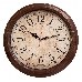 Часы настенные аналоговые Бюрократ WallC-R77P D35см коричневый, фото 1