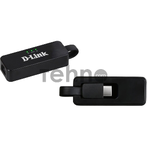 Сетевой адаптер D-Link DUB-2312/A2A, USB Type-C Network Adapter with 1 10/100/1000Base-T port.1 USB Type-C (male) port, 1 x 10/100/1000 Base-T port, support MAC OS X Catalina 10.15.1, Windows 7/8/10, support USB 1.1