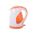 Чайник электрический BBK EK1700P 2200Вт, 1,7литра, пластик, дисковый нагр. элемент, LED подсветка,белый/оранжевый, фото 2