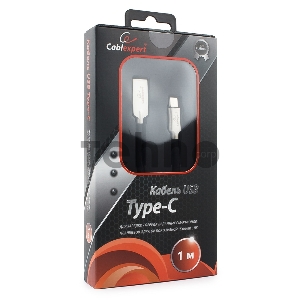 Кабель USB 2.0 Cablexpert CC-P-USBC02Bk-1M, AM/Type-C, серия Platinum, длина 1м, черный, блистер