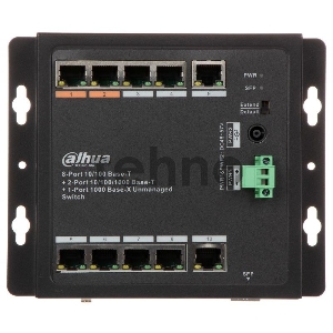 Коммутатор Dahua DH-PFS3111-8ET-96-F неуправляемый