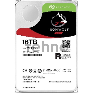 Жесткий диск Seagate HDD 16Tb IronWolf Pro ST16000NE000 3.5 SATA 6Gb/s 256Mb 7200rpm