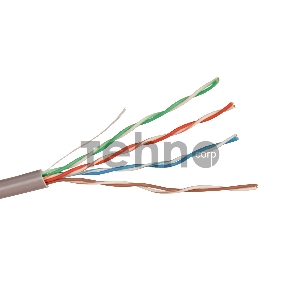 Кабель Exegate UTP EX264556RUS 4 пары кат.5e Exegate чистая 100% медь, бухта 305м, серый, PVC