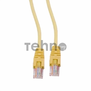 Патч-корд UTP Cablexpert кат.5e, 2м, литой, многожильный (желтый)
