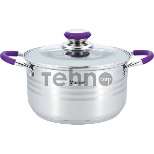 Кастрюля Mercury MC-6313 (6) с крышкой 4,7 л 22 см