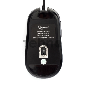 Мышь игровая Gembird MG-560, USB, черный, паутина, 7 кн, 3200 DPI, подсветка 6 цветов, кабель ткан 1.8м