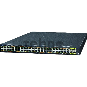 GS-4210-48P4S управляемый коммутатор IPv6/IPv4, 48-Port Managed 802.3at POE+ Gigabit Ethernet Switch + 4-Port 100/1000X SFP (440W)