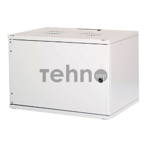 Шкаф коммутационный Lande NetBox Soho (LN-SH09U5450-LG-F0-2) настенный 9U 540x500мм пер.дв.металл задн.дв.стал.лист несъемн.бок.пан. направл.под закл.гайки 80кг серый IP20 сталь