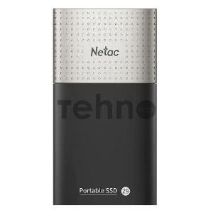 Накопитель SSD External Netac 2.0Tb Z9 <NT01Z9-002T-32BK> (USB3.2, up to 550/480MBs, 90х47.5х11.5mm, Aluminium+Plastic)