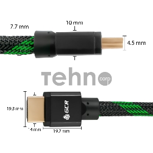 Кабель Greenconnect HDMI 2.1, 8K 60Hz, 4K 144Hz, 1.0m , динамический HDR 4:4:4, Ultra HD, 48.0 Гбит/с, тройное экранирование, ферритовые фильтры, GCR-51833 Greenconnect Кабель HDMI 2.1, 8K 60Hz, 4K 144Hz, 1.0m , динамический HDR 4:4:4, Ultra HD, 48.0 Гбит