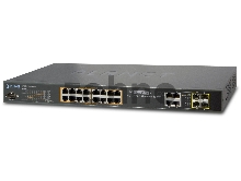 Управляемый коммутатор Planet IPv6 Managed 16-Port 802.3at PoE Gigabit Ethernet Switch + 4-Port SFP (230W)