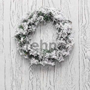 Заснеженный еловый венок NEON-NIGHT Ø 30 см, ПВХ