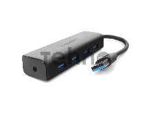 Концентратор USB 3.0 Gembird UHB-C354, 4 порта, с доп питанием