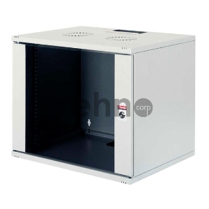 Шкаф коммутационный Lande NetBox Soho (LN-SH09U5460-LG-F0-1) настенный 9U 540x600мм пер.дв.стекл задн.дв.стал.лист несъемн.бок.пан. направл.под закл.гайки 80кг серый IP20 сталь