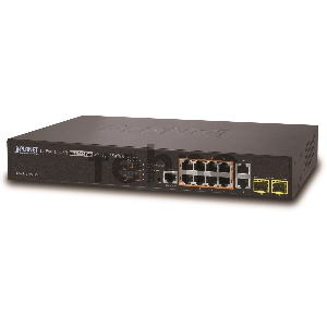 Управляемый коммутатор Planet IPv6 L2+/L4 Managed 24-Port 802.3at PoE+ Gigabit Ethernet Switch + 4-Port Shared SFP (440W)