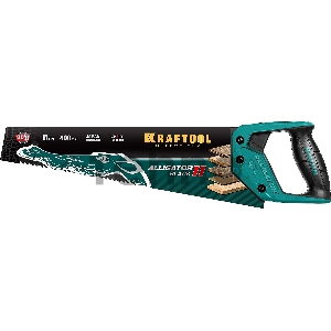 Ножовка для точного реза KRAFTOOL Alligator BLACK 15205-40, 400 мм, 11 TPI 3D зуб