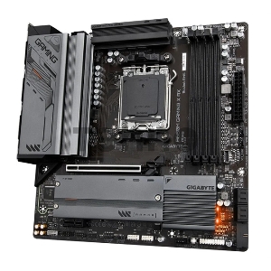 Материнская плата Gigabyte B650M GAMING X AX, Socket AM5, AMD B650, 4xDDR5-5200, HDMI+DP+DP, 1xPCI-Ex16, 1xPCI-Ex1, 4xSATA3(RAID 0/1/10), 2xM.2, 8 Ch Audio, 2.5GLan, WiFi, (4+4)xUSB2.0, (3+2)xUSB3.2, (1+1)xUSB3.2 Type-C™, 1xPS/2, mATX, RTL {}