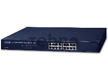 Коммутатор GSW-1601 неуправляемый  для монтажа в стойку 16-Port 10/100/1000Mbps Gigabit Ethernet Switch