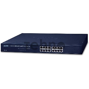 Коммутатор GSW-1601 неуправляемый  для монтажа в стойку 16-Port 10/100/1000Mbps Gigabit Ethernet Switch