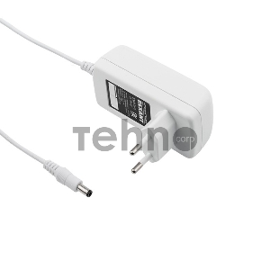 Источник питания 12 V 24 W с DC разъемом подключения 5.5х2.1, белый корпус (IP23) Источник питания 12 V 24 W с DC разъемом подключения 5.5х2.1, белый корпус (IP23)