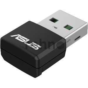 Роутер ASUS USB-AX55 NANO // WI-FI 802.11ax/ac/a/g/n, 400 + 867 Mbps USB 3.0 Adapter + 2 антенны ; 90IG06X0-MO0B00