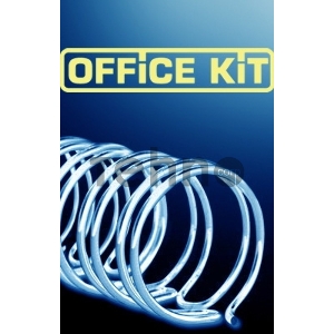 Пружины для переплета металлические Office Kit d=14.3мм 100-120лист A4 черный (100шт) OKPM916B