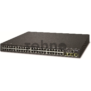 Управляемый коммутатор Planet IPv4/IPv6, 48-Port 10/100/1000Base-T  + 4-Port 100/1000MBPS SFP L2/L4 /SNMP Manageable Gigabit Ethernet Switch